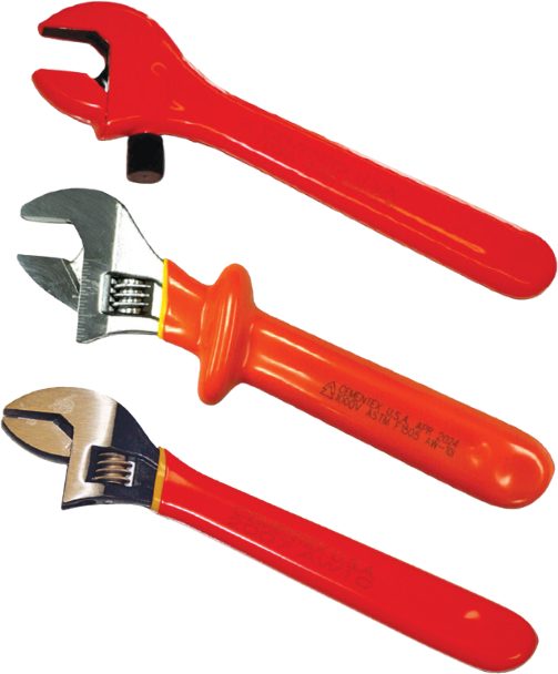 Cementex insulated adjustable wrench