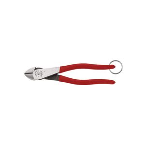 Klein Diagonal Cutting Pliers, High-Leverage, Tie Ring, 8-Inch # D228-8TT