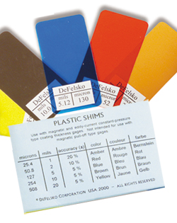 DeFelsko Non-certified Plastic Shims