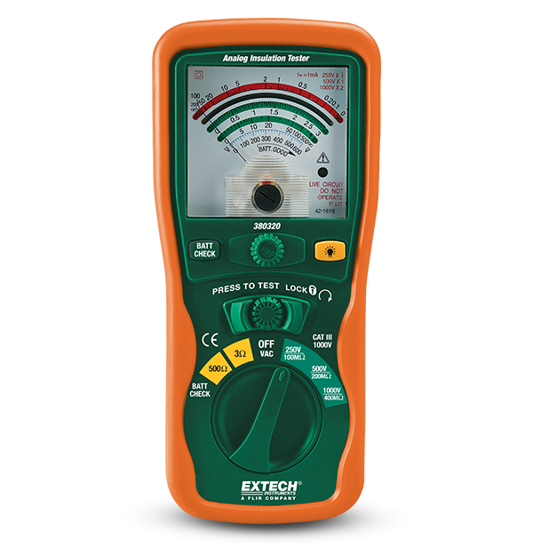 Extech 380320 Insulation Tester, Analog # 380320