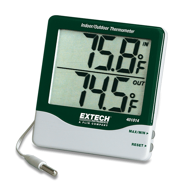 Extech 401014 Thermometer, Big Digit Indoor/Outdoor # 401014