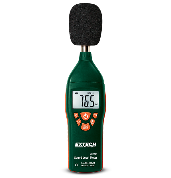 Extech 407732 Sound Level Meter Backlit Display # 407732