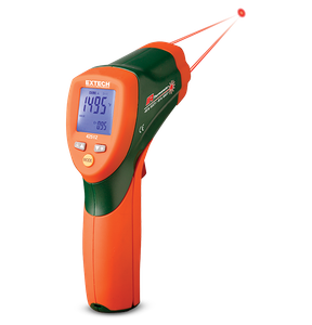 Extech 42512 IR Thermometer, 30:1 Dual Laser