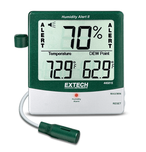 Extech 445815 Humidity Alert, Big Digit RH, Temp, Dew Point w/Probe