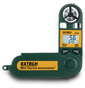 Extech 45158 Anemometer, RH/Temp, Mini