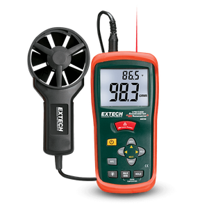 Extech AN200 Anemometer, CFM/Cmm w/Built-in IR Therm °F