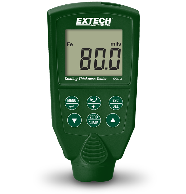 Extech CG104 Ferrous and Non-Ferrous Coating Thickness Gauge # CG104