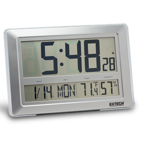 Extech CTH10A Clock, Radio Controlled, Temp/Humidity