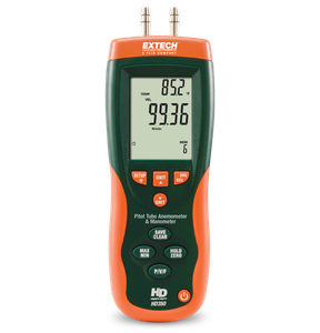 Extech HD350 Pitot Tube + Anemometer Diff Manometer