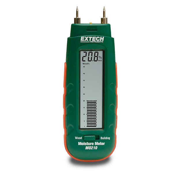 Extech MO210 Moisture Meter, Pocket, Wood/Bldg Mtl # MO210