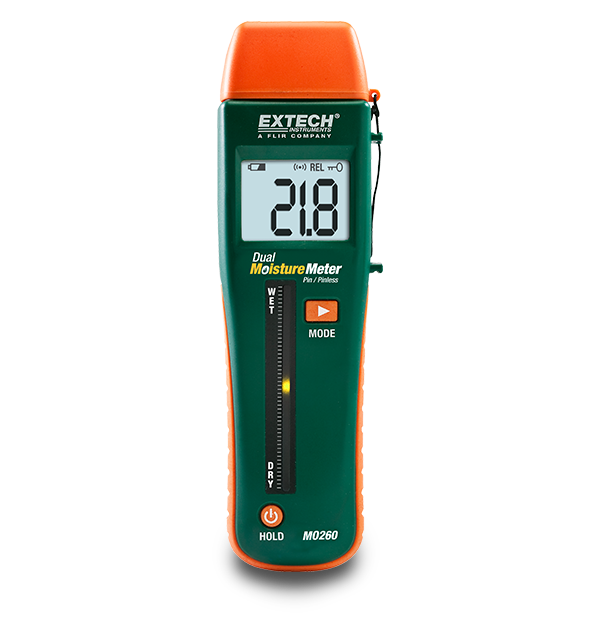 Extech MO260 Moisture Meter, Combination Pin/Pinless # MO260