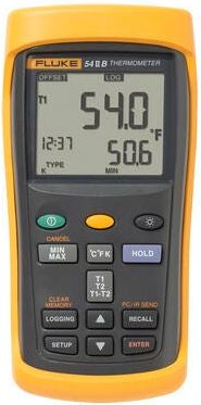 Fluke 54-2 B 60HZ Dual Input Thermometer w/ USB Recording, 60 Hz Noise Rejection # FLUKE-54-2 B 60HZ