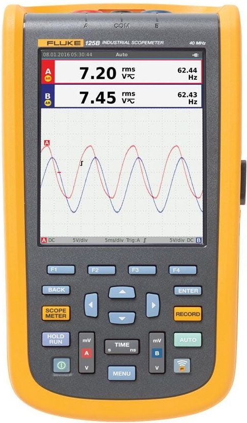 Fluke 120B Series Industrial ScopeMeter® handheld Oscilloscopes
