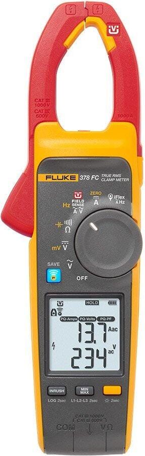 Fluke 378 FC Non-Contact Voltage True-rms AC/DC Clamp Meter with iFlex