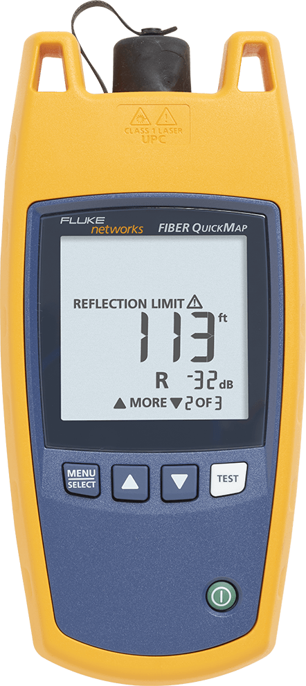 Fluke Networks Fiber Quickmap Kit, Multimode Fault Finder # FQM-100-M