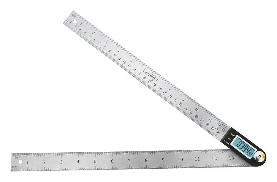 iGaging Digital Protractor 14" with Stainless Steel Scale Blade # 35-412