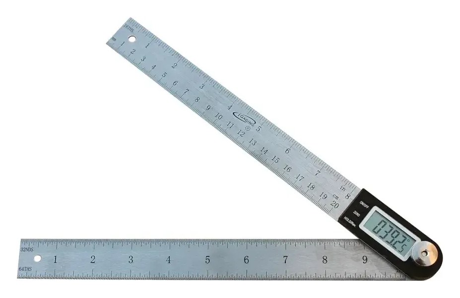 iGaging Digital Protractor 10" with Stainless Steel Scale Blade # 35-408