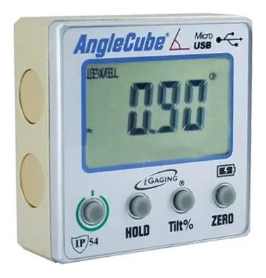 iGaging 6" Digital Level Tilt % Bevel 3-in-1 Alloy Anodized Body, USB Power/Data, Magnets Base # 35-2366