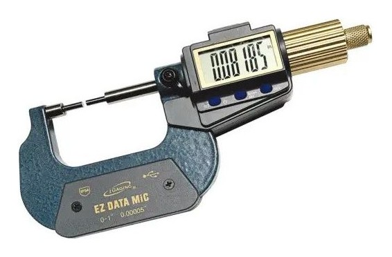 iGaging iP54 Digital Spline Micrometer Metal Friction USB Data Wire/Wireless/Bluetooth 0-1"
