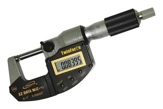 iGaging iP65 EZ Data Twin-Force Digital Micrometer, 0 - 1"/25 mm # 35-054-B01