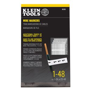 Klein Klein Wire Markers Wire Marker Book, 1-48