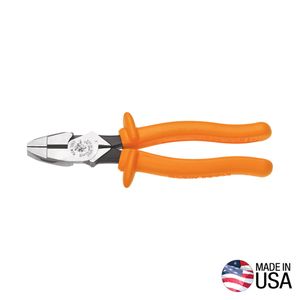 Klein Insulated Lineman's Pliers, 9-Inch # D20009NEINS