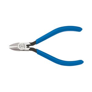 Klein Diagonal Cutting Pliers, Electronics, Tapered Nose, Narrow Jaw, 4-Inch # D257-4