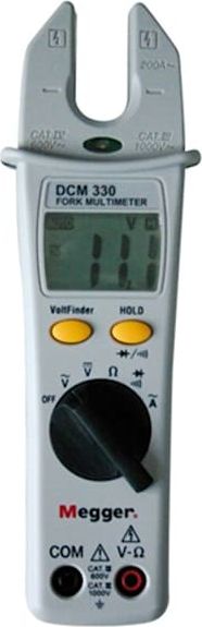 Megger DCM330 - 200A AC 1kV DC, Fork/Open-Jaw Multimeter