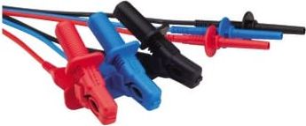 Megger 1002-534 - 3m (10ft) Test Lead, 10 kV Large Insulated Clip, Set of 3