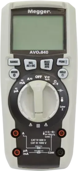 Megger AVO840 CAT III/CAT IV Bluetooth TRMS Multimeter # 1015-514