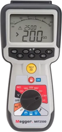 Megger MIT2500 - High voltage handheld insulation and continuity tester