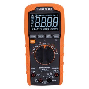 Klein Digital Multimeter, TRMS Auto-Ranging, 1000V, Temp, Low Impedance # MM720
