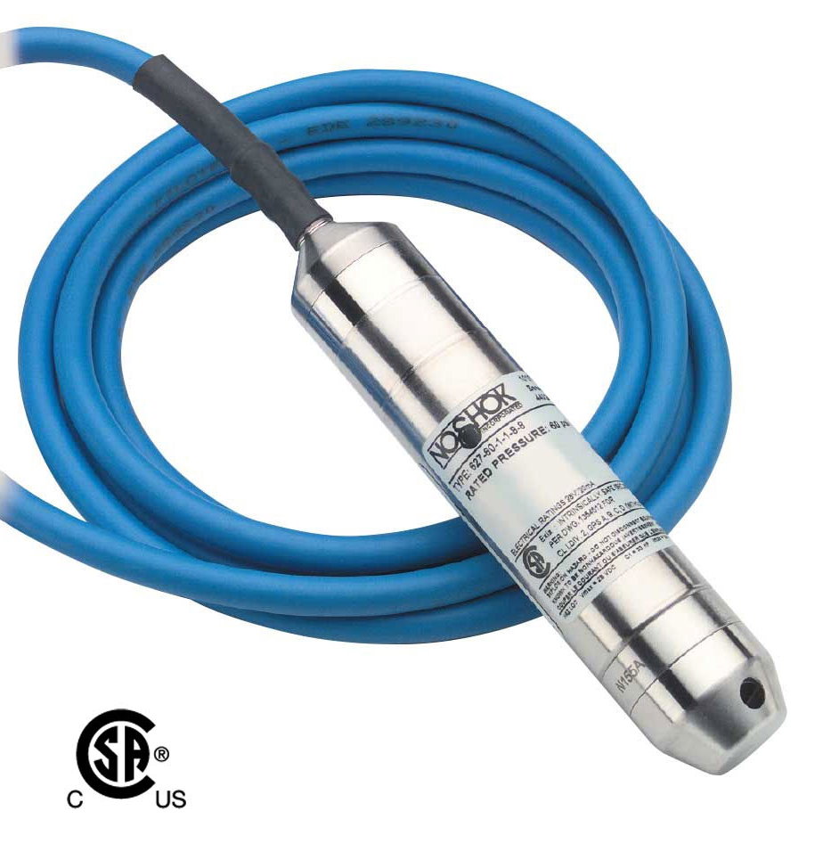 NOSHOK 627 Series Intrinsically Safe Submersible Level Transducer # 627
