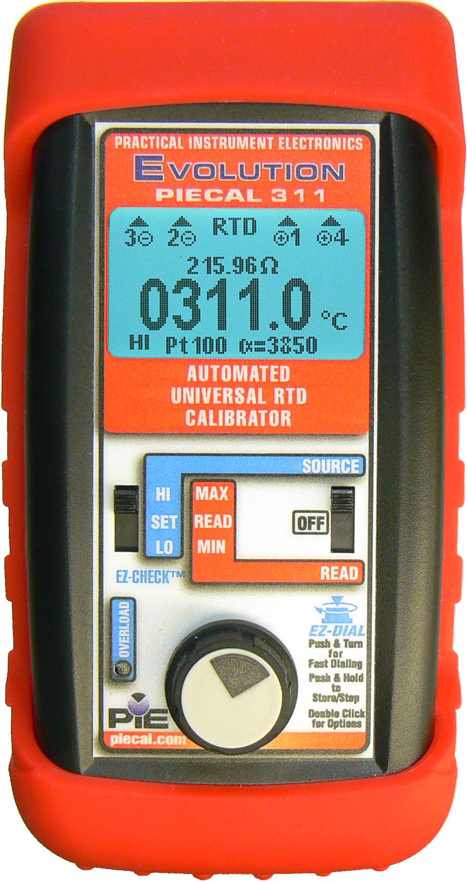 PIE 311 Multiple RTD Type Process Calibrator with RTD AutoDetect # PIE-311