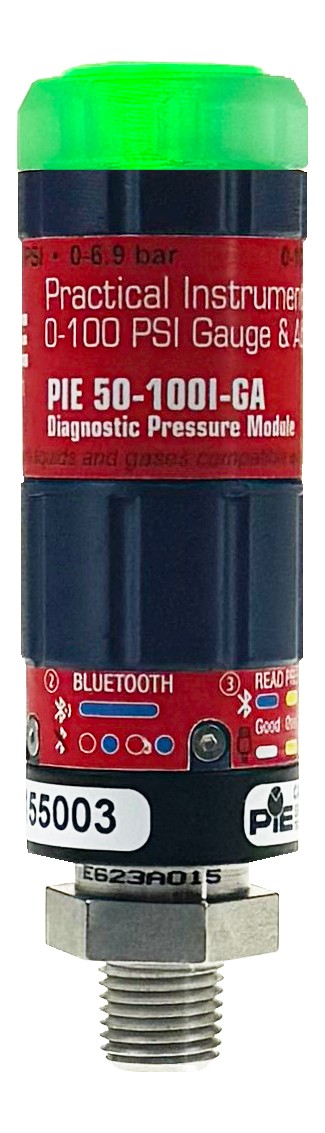 PIE PM-50 wireless diagnostic pressure module, 0-100 PSI