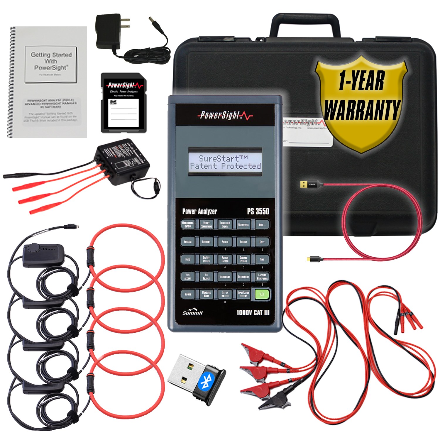 PowerSight PS3550 Power Analysis System, eFX6000 Probes