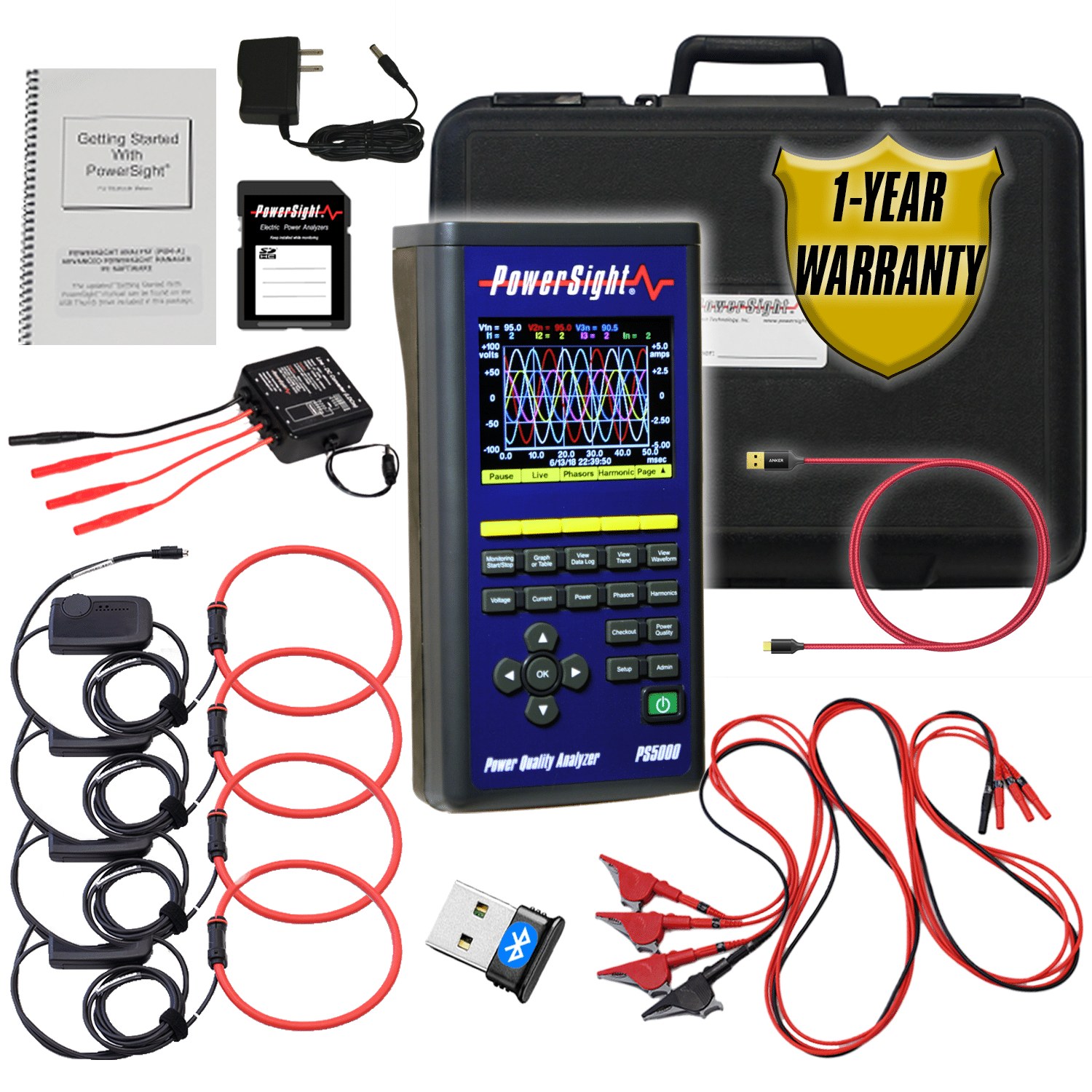 PowerSight PS5000 Power Quality Analysis System, eFX6000 Probes # PK5064-PRO