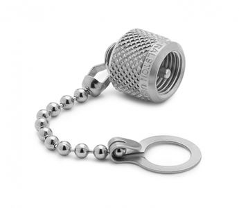 Ralston Cap and Chain, S.S. (For Any Male Quick-Test Adapter) # QTFT-CAPS
