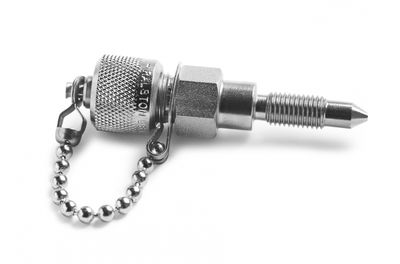 Ralston 5/16"-24 UNF x Male Quick-Test, with Cap and Chain, S.S. # QTFT-FRS0