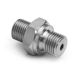 Ralston G 1/4" Male BSPP (ISO 228/1) x Male Quick-Test, No Check-Valve, S.S. # QTHA-2MS0-RS