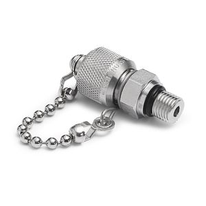 Ralston Quick-Test Inlet Port for SP0V Hand Pump, with Check, Valve, S.S. # QTHA-3SS1-QS