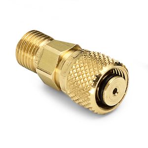Ralston 3/8" Tube Fitting x Male Quick-Test, No Check-Valve, Brass # QTHA-3TB0