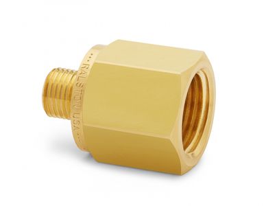 Ralston G 1/2" Female BSPP (ISO 228/1) x Male Quick-Test, No Check-Valve, Brass # QTHA-4FB0-RG