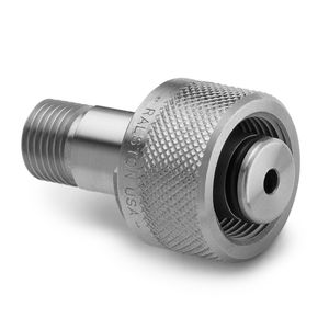 Ralston 1/2" Tube Fitting x Male Quick-Test, No Check-Valve, S.S. # QTHA-4TS0