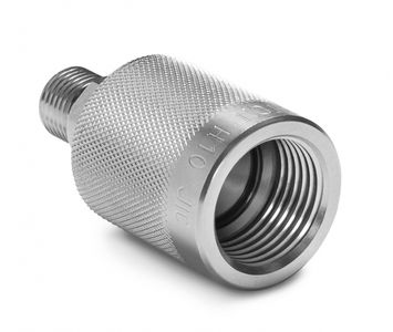 Ralston AN -10 Female 37 Degree Flare (AN/JIC) x Male Quick-Test Adapter, S.S # QTHA-5FSF-QD