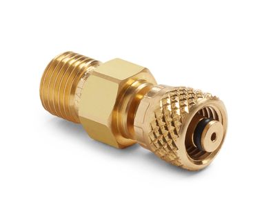 Ralston 6 mm Tube Fitting x Male Quick-Test, No Check-Valve, Brass # QTHA-MTB0-6mm