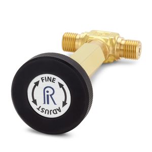 Ralston in-Line Fine Adjust Vernier Piston - Male Quick-Test x Male Quick-Test, Brass # QTHA-TEVR