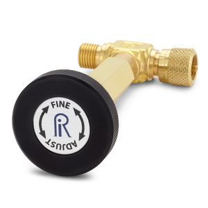 Ralston in-Line Fine Adjust Vernier Piston - Male Quick-Test x Female Quick-Test, Brass # QTHA-TEVR-HC