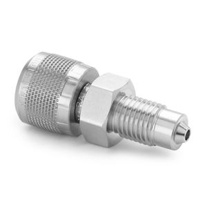 Ralston 7/16-20 Male Medium Pressure x Female Quick-Test XT Adapter, S.S. # XTHA-2MSA-MP