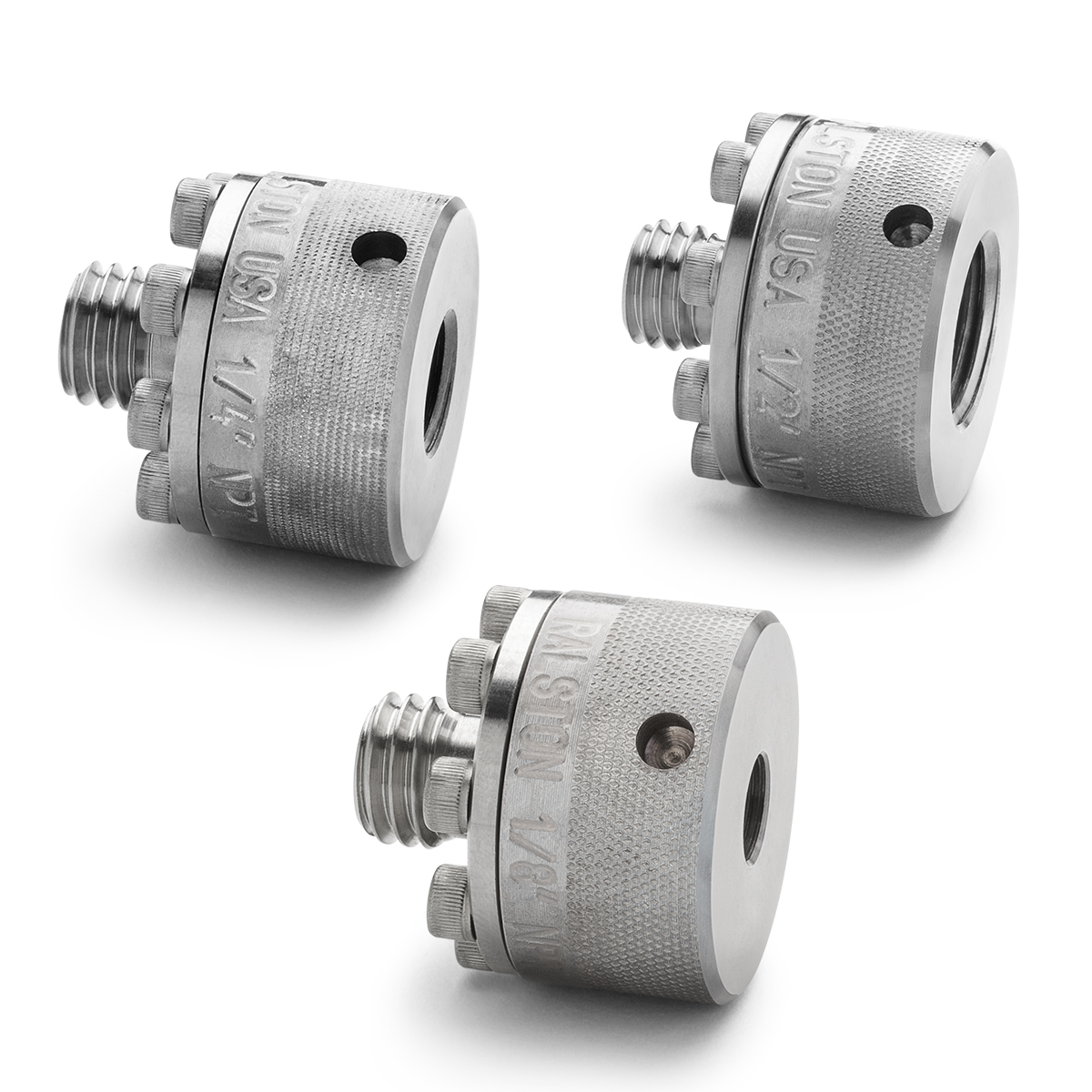Ralston (1) 1/8", (1) 1/4", (1) 1/2" FNPT Quick-Connect S.S. x Male Quick-Test XT Adapters, Nylon Bag # XTHA-KIT4